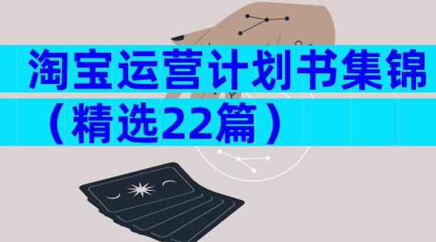 淘宝运营计划书集锦（精选22篇）