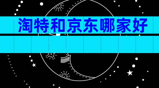 淘特和京东哪家好
