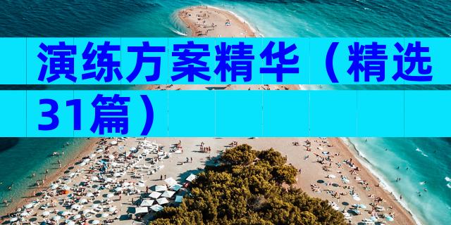 演练方案精华（精选31篇）
