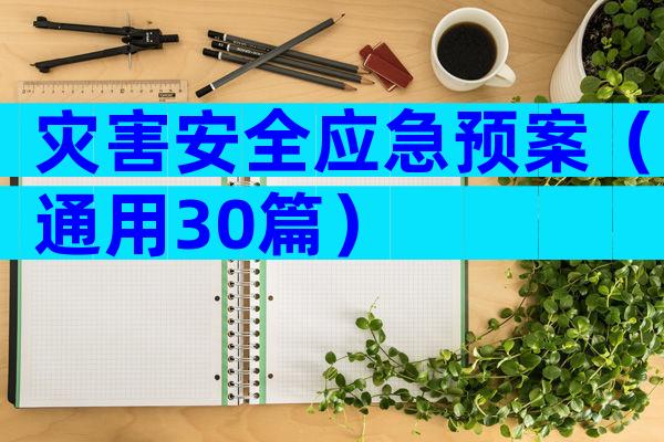 灾害安全应急预案（通用30篇）