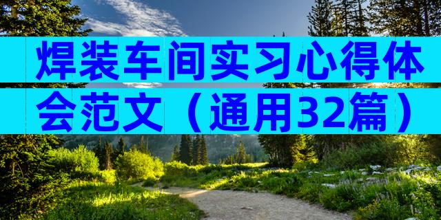 焊装车间实习心得体会范文（通用32篇）