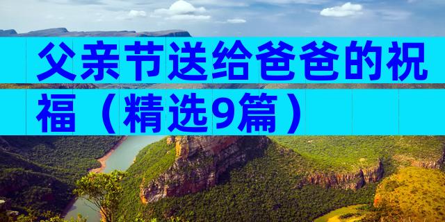 父亲节送给爸爸的祝福（精选9篇）