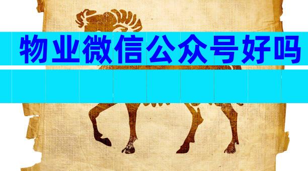 物业微信公众号好吗