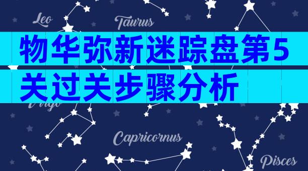 物华弥新迷踪盘第5关过关步骤分析