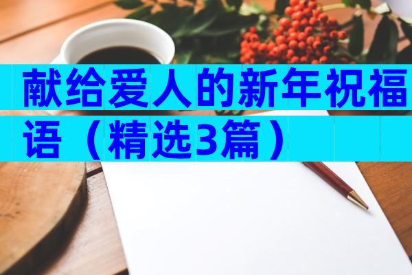 献给爱人的新年祝福语（精选3篇）
