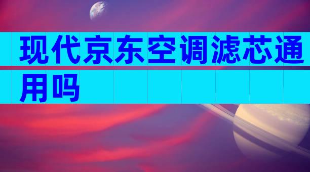 现代京东空调滤芯通用吗