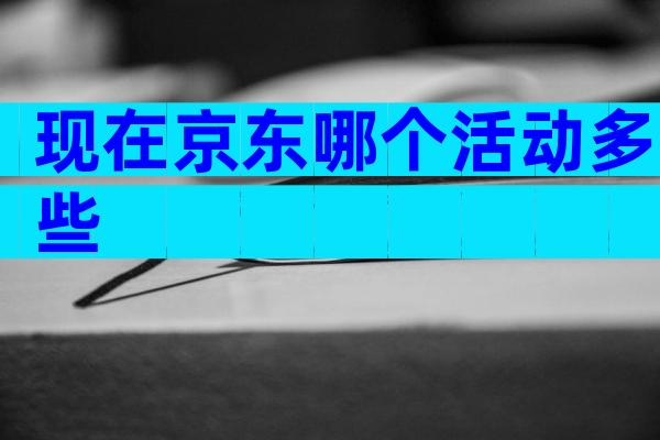现在京东哪个活动多些