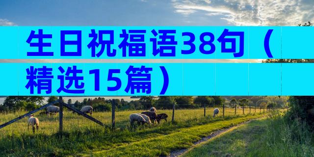 生日祝福语38句（精选15篇）