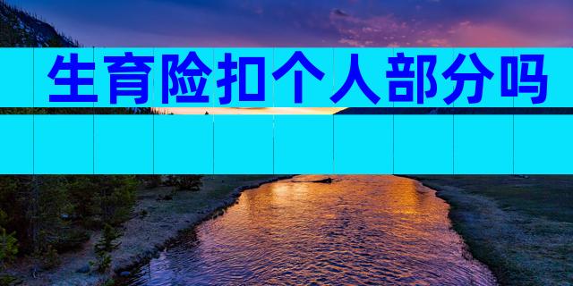 生育险扣个人部分吗