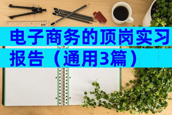 电子商务的顶岗实习报告（通用3篇）