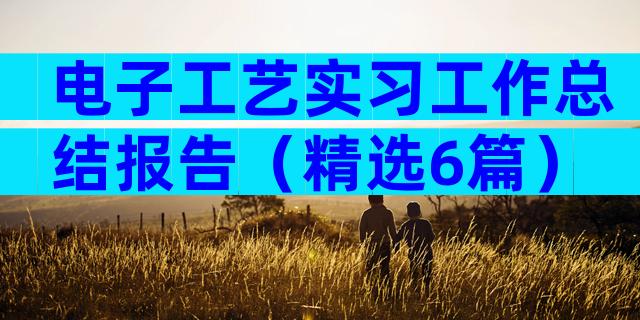 电子工艺实习工作总结报告（精选6篇）