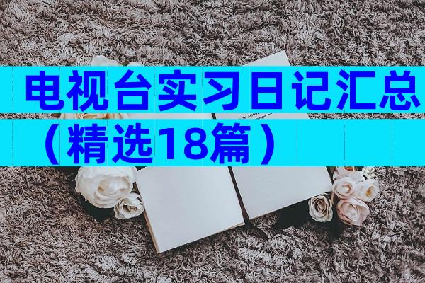 电视台实习日记汇总（精选18篇）