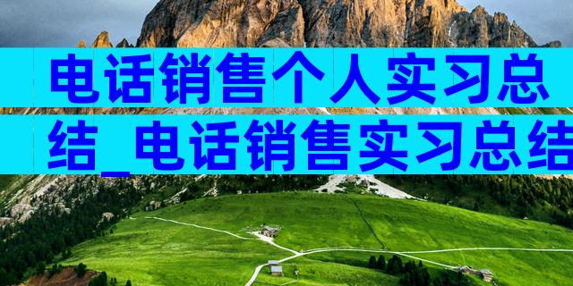 电话销售个人实习总结_电话销售实习总结汇集（通用5篇）