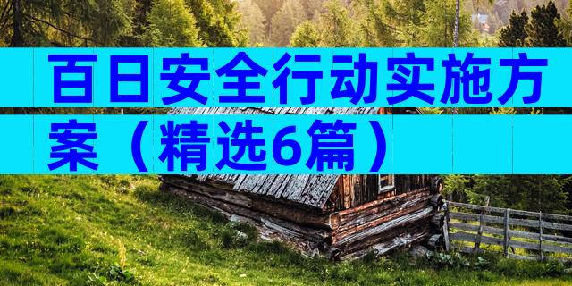 百日安全行动实施方案（精选6篇）
