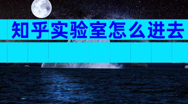 知乎实验室怎么进去