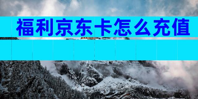 福利京东卡怎么充值