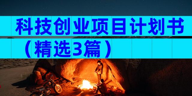 科技创业项目计划书（精选3篇）