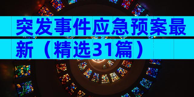 突发事件应急预案最新（精选31篇）