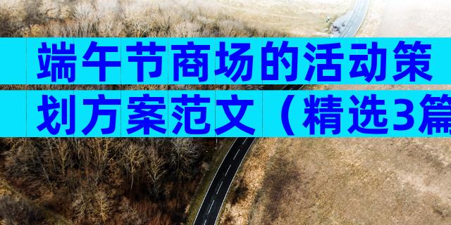 端午节商场的活动策划方案范文（精选3篇）