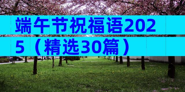 端午节祝福语2025（精选30篇）