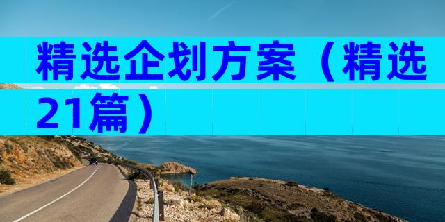 精选企划方案（精选21篇）