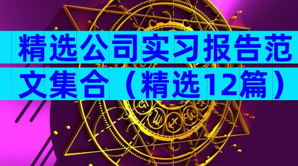 精选公司实习报告范文集合（精选12篇）