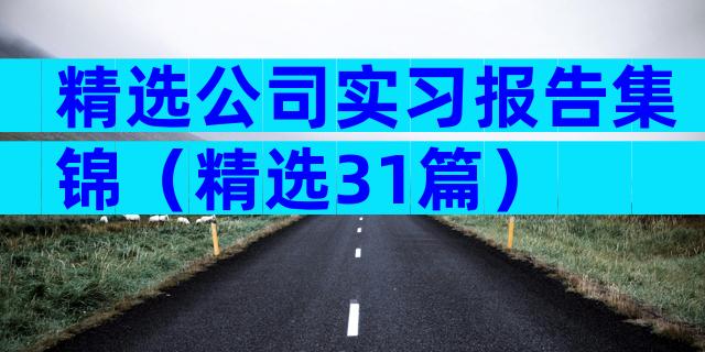 精选公司实习报告集锦（精选31篇）