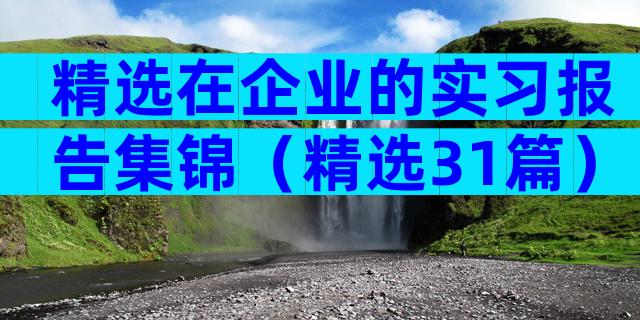 精选在企业的实习报告集锦（精选31篇）