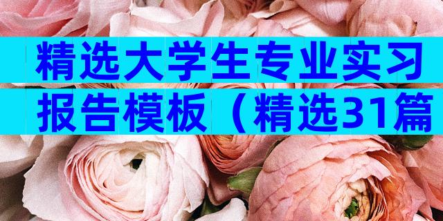 精选大学生专业实习报告模板（精选31篇）