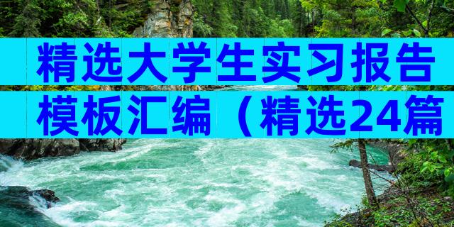 精选大学生实习报告模板汇编（精选24篇）
