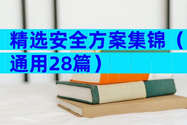 精选安全方案集锦（通用28篇）
