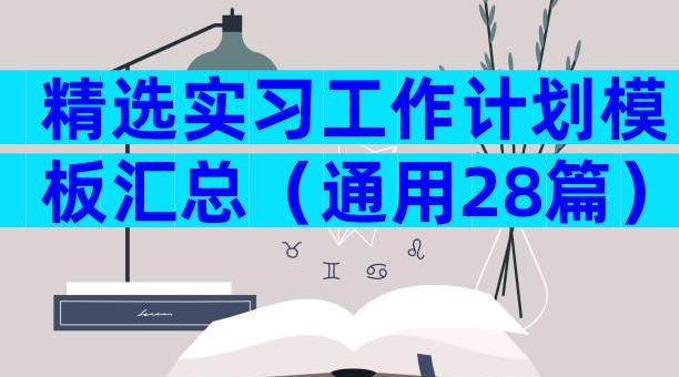 精选实习工作计划模板汇总（通用28篇）