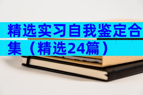 精选实习自我鉴定合集（精选24篇）