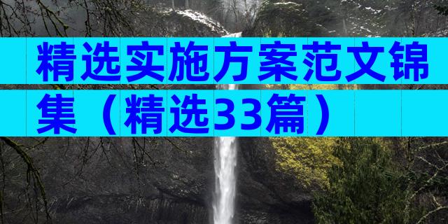 精选实施方案范文锦集（精选33篇）