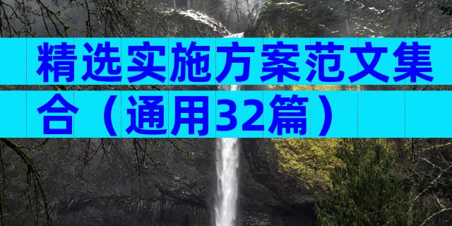 精选实施方案范文集合（通用32篇）