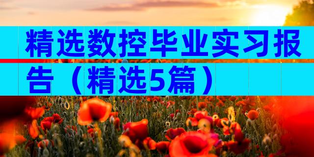精选数控毕业实习报告（精选5篇）