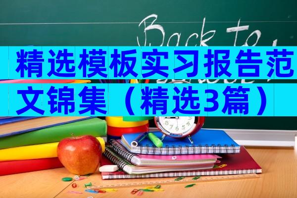 精选模板实习报告范文锦集（精选3篇）