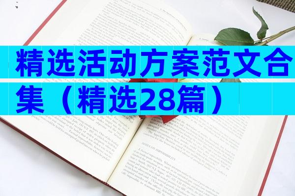 精选活动方案范文合集（精选28篇）