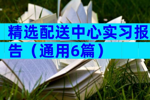 精选配送中心实习报告（通用6篇）