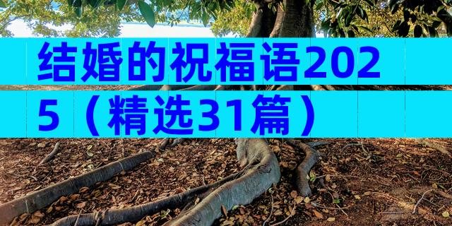 结婚的祝福语2025（精选31篇）