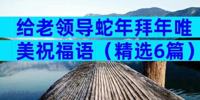 给老领导蛇年拜年唯美祝福语（精选6篇）