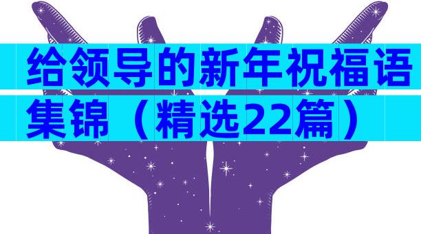 给领导的新年祝福语集锦（精选22篇）