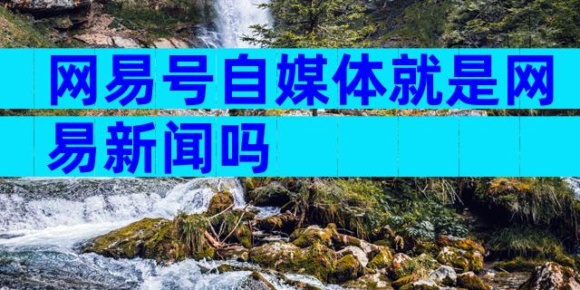 网易号自媒体就是网易新闻吗