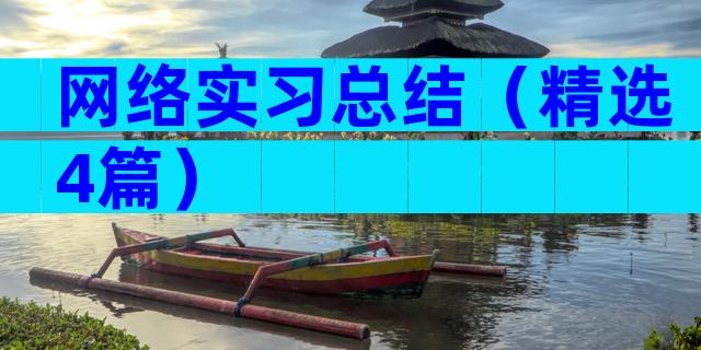 网络实习总结（精选4篇）