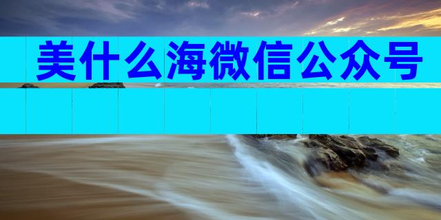 美什么海微信公众号