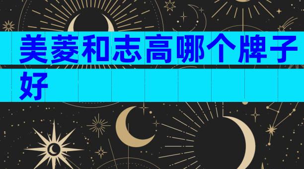 美菱和志高哪个牌子好