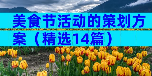 美食节活动的策划方案（精选14篇）