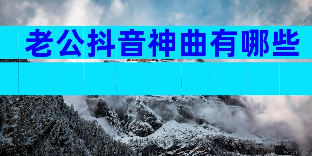 老公抖音神曲有哪些