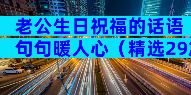 老公生日祝福的话语句句暖人心（精选29篇）
