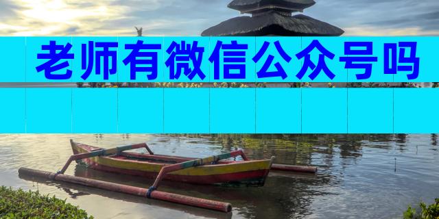 老师有微信公众号吗